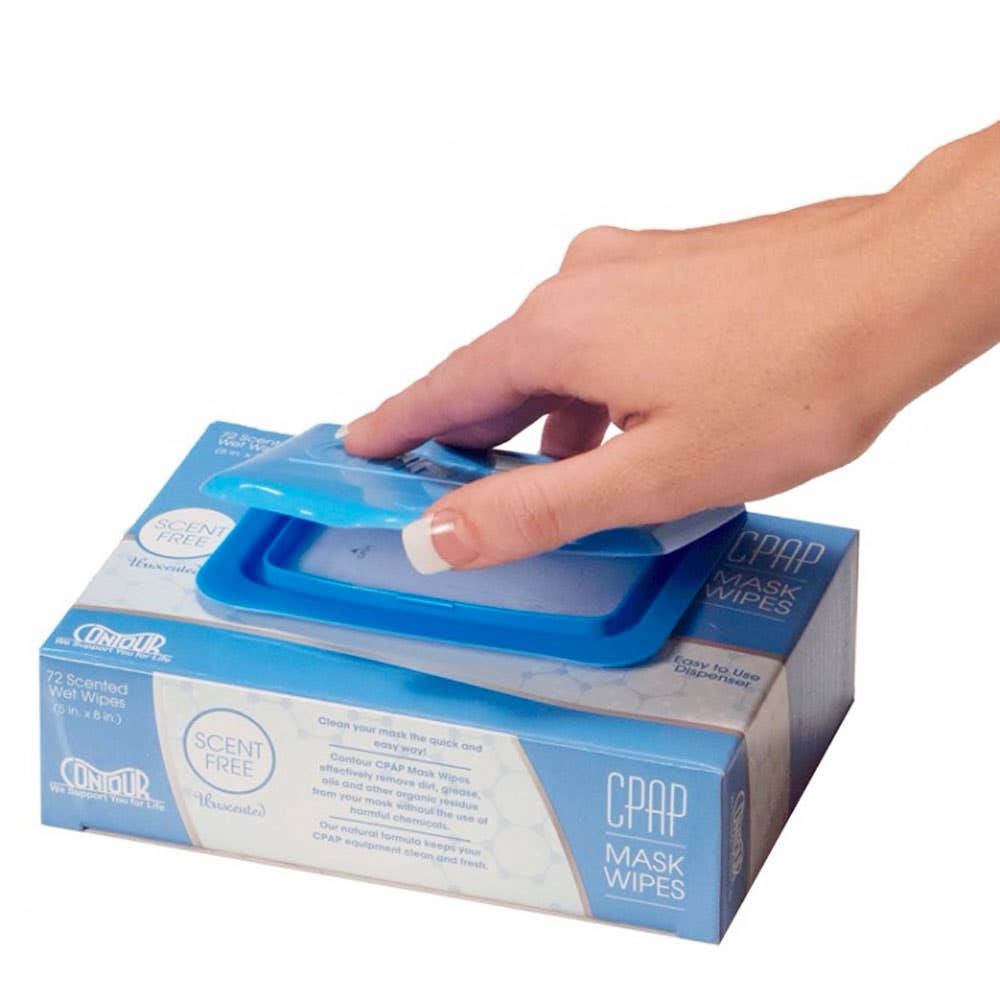 Contour CPAP Mask Cleaning Wipes, Unscented - 72 / Pack - Each