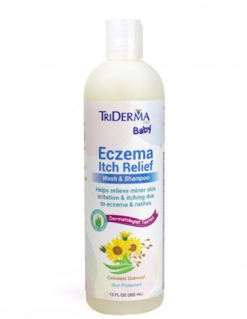 Triderma Baby Eczema Itch Relief Wash & Shampoo 12 OZ
