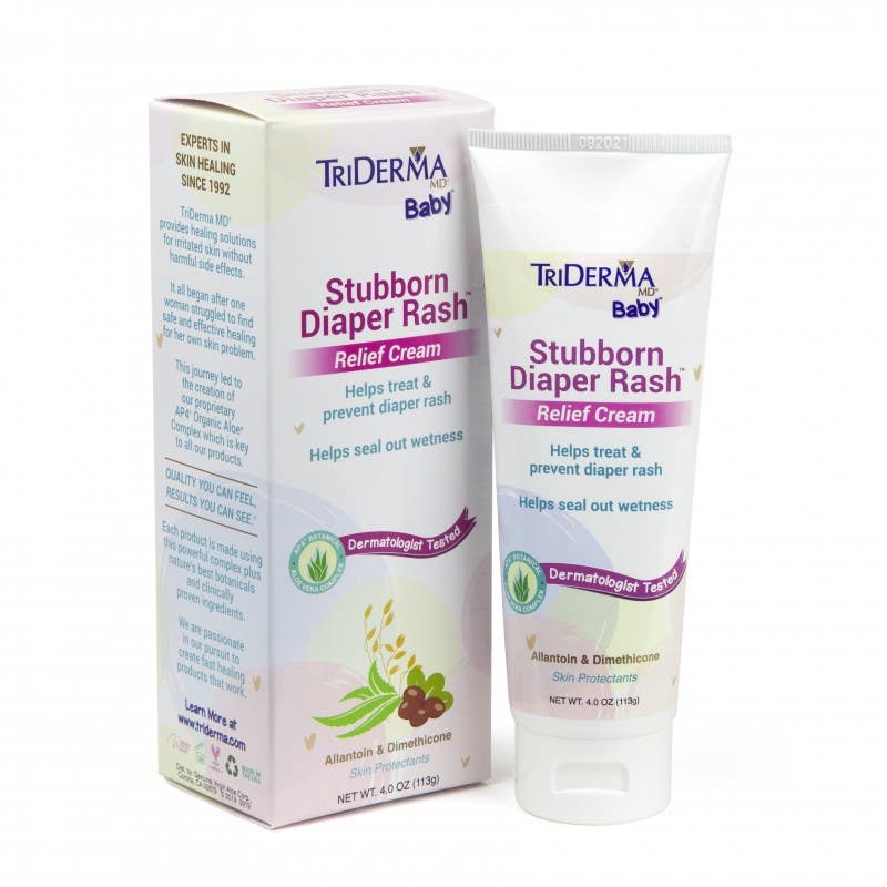 Triderma Baby, Stubborn Diaper Rash Relief Cream, 4 OZ- Each