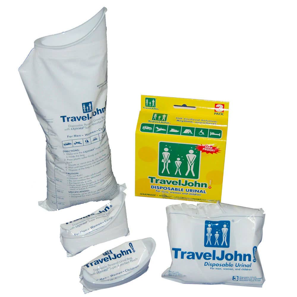 TravelJohn Disposable Urinal - Box of 3