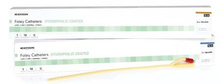 McKesson Latex Foley Coude Tip Catheter -  Sterile, 2 Way 5cc