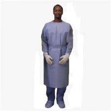 Convertors® Non-Sterile Procedure Gown Universal, Blue, Tri-Layer SMS Fabric - 10/PK