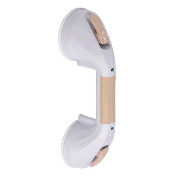 Drive Medical 43-2637 12 in. Suction Cup Grab Bar, White & Beige