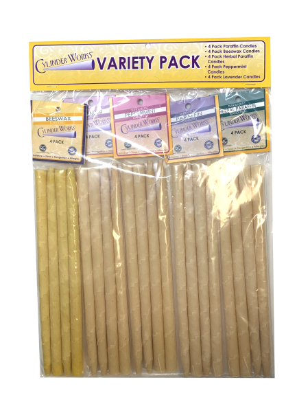 Cylinder Works™ Variety Pack - Paraffin wax & Beeswax Cylinders