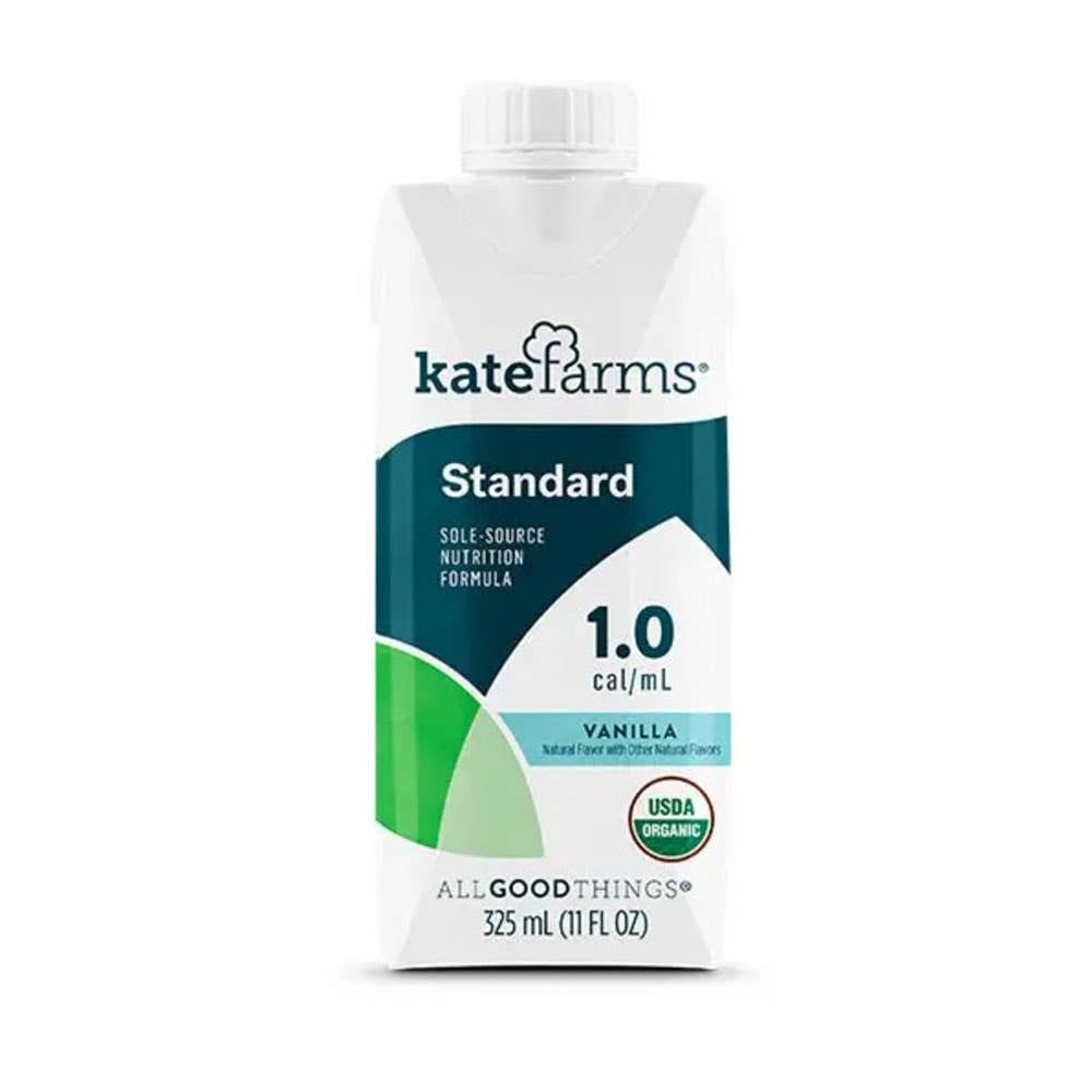 Kate Farms Standard 1.0 Vanilla Organic - 11oz Carton - Case of 12