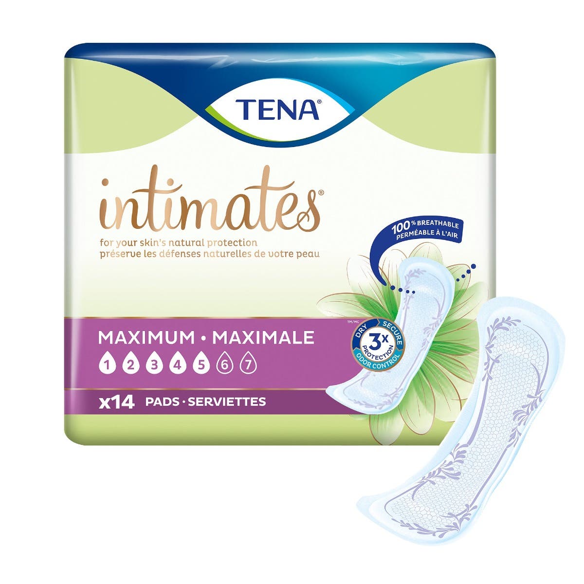 ESSITY TENA Intimates™ Incontinence Pad, Regular, 14 Count, 13"- 504/CS