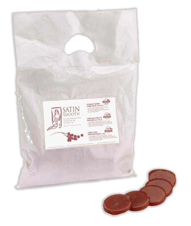 Satin Smooth Scarlet Berry Hard Wax With Acai