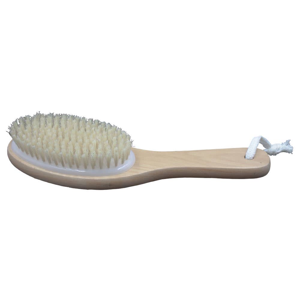 Natural Bristle Contour Body Brush - Dry Brush