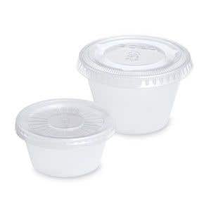 DISPOSABLE MIXING CUPS 2OZ W LIDS 250 CT