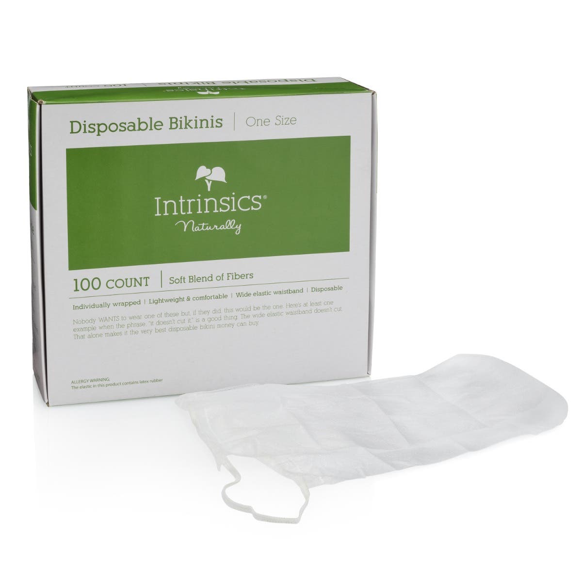 Intrinsics Disposable Bikinis - Breathable, Extra-Wide Waistband - 100/pack