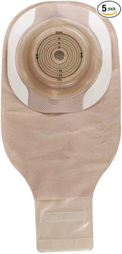 Hollister, CeraPlus Premier One-Piece Barrier Convex W/Tape Drainable Pouch; for stomas upto 1 1/2 (38mm) -5/BX