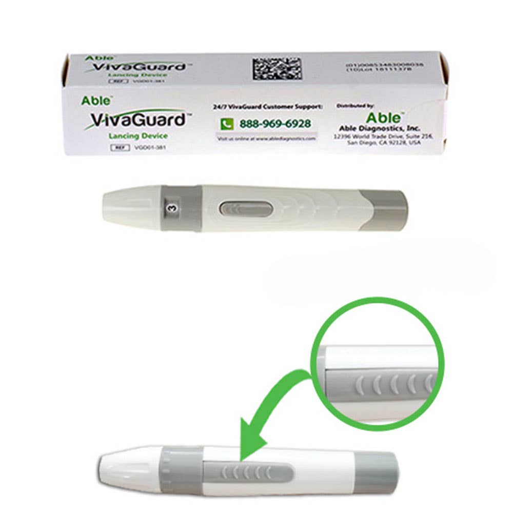 Able® Vivaguard® Lancing Device, EA