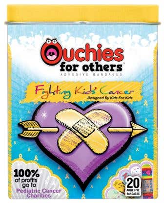 Ouchies Pediatric Cancer Bandages 20 ct - BX/20