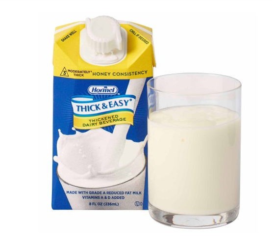 Thick & Easy® Dairy Honey Consistency Milk Thickened Beverage 8OZ, 27/CS