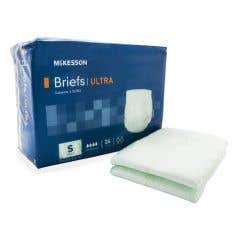 McKesson Ultra Heavy Absorbency Incontinence Brief, Small (Case of 96)