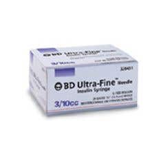 0.3 mL Insulin Syringe 30g x 1/2 Ultra-Fine Needle