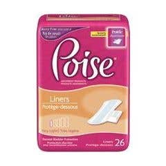 Poise Liners - Very Light Absorbency - 7.5 Regular Length