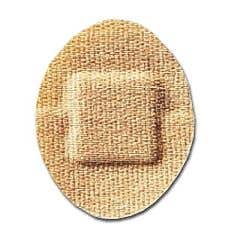 Leukoplast Elastic Free Bandages, 1.25Oval, 100/Box