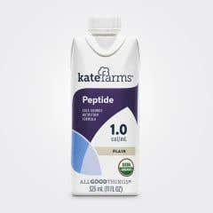 Kate Farms® Peptide 1.0 Organic Ready To Use Nutrition - Plain Flavor, 11oz Carton