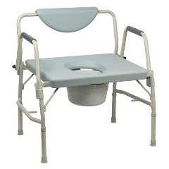 McKesson Over-Sized Drop-Arm Commode with 12 QT Bucket - Each