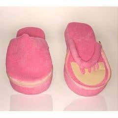 Memory Foam Pedi Slippers - Pink Small - Pink Small 17$