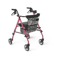 Posh Pink Zebra Rollator - Posh , Pink , Zebra