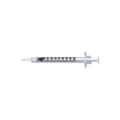 1/2 mL Lo-Dose Insulin Syringe 28g x 1/2 Micro-Fine IV Needle - Box of 100