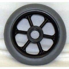 6 Spoke Molded Tire Wheel - 5 x 1" - Each