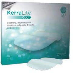 KeraLite Cool Non-Adhesive Hydrogel Sheet Cover Dressing Combination - 2.4" x 2.4" - Box of 5