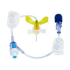 MiniLoc Safety Winged Infusion Set without Y-injection Site 20 Gauge Needle Length 0.75" - 20 Gauge Needle Length 0.75" - Case of 20