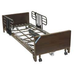 Delta Ultra Light Full Electric Low Bed - Low Bed with Half Rails and Innerspring Mattress