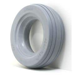 Urethane 4 Rib Tire 6" X 2" Fits Most 2-Piece Wheels - 1 pair