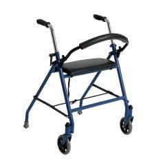 Two Wheeled Walker with Seat - Red