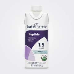 Kate Farms® Peptide 1.5 Organic - Vanilla Flavor, 11oz Carton - Case of 12