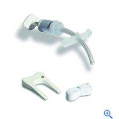 Bivona Uncuffed Pediatric FlexTend Plus Standard V Flange Tracheostomy Tubes - Size 4.0 mm Inner Diameter 4.0 mm Outer Diameter 6.0 mm Length Distal =