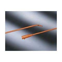 Coude Tip Latex Urethral Intermittent Catheter - Two Eyes - Tiemann Model