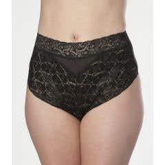 Wearever Women's Lovely Lace Trim Incontinence Panties Black