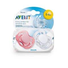 Avent Ultra Air Freeflow Pacifiers - 6 - 18 Months - Case of 12