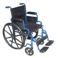 Blue Streak Wheelchair - 18" Wide x 16" Deep - Each