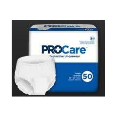 ProCare Protective Underwear - Moderate to Maximum Absorbency - Medium Waist / Hip 34" - 46" - Case of 80