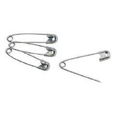 Large Nickel Plated Safety Pins - #2 Size - Graham-Field Brand - Pack of 144