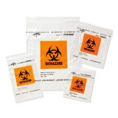 Medline Zip-Style Biohazard Specimen Bags, 6"x9", 1000/Pack (DYND30261)