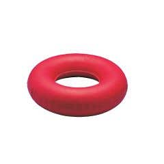 Inflatable Red Rubber Invalid Cushion - 16" - 16" Diameter (retail packaging)