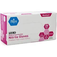 Med Pride Medical Examination Nitrile Gloves, Blue