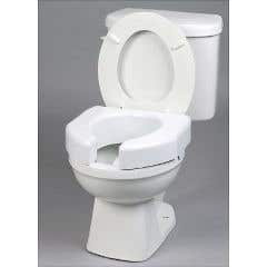 Basic Open Front Raised Elevated Toilet Seat - 3" Toilet Seat Riser