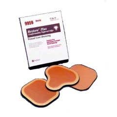 Restore Plus Conformable/Tapered Edge Dressing - 6" x 6" - Each