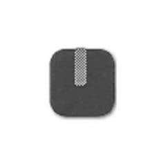 FAL00035 BioDerm Pre-Gelled Black Carbon Electrode, 1.5 x 1.75 in.