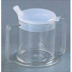 2-Handled Clear Cup with Two Lids - Each