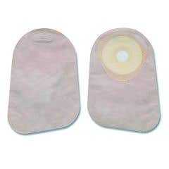 Premier Closed Ostomy Bag with Integrated Filter and Presized SoftFlex Skin Barrier - Pre-Cut 1 3/8" - Box of 30