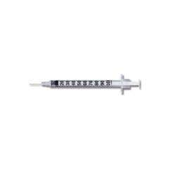 BD Ultra-Fine Insulin Syringe with Needle - 30 Gauge - 1/2cc - 1/2" needle length - Case of 500
